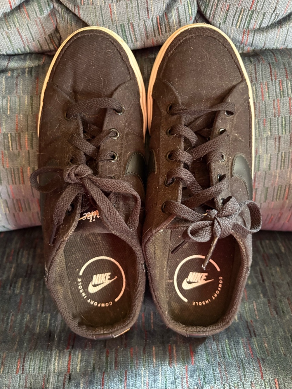 Nike Black Low-Top Canvas Sneakers